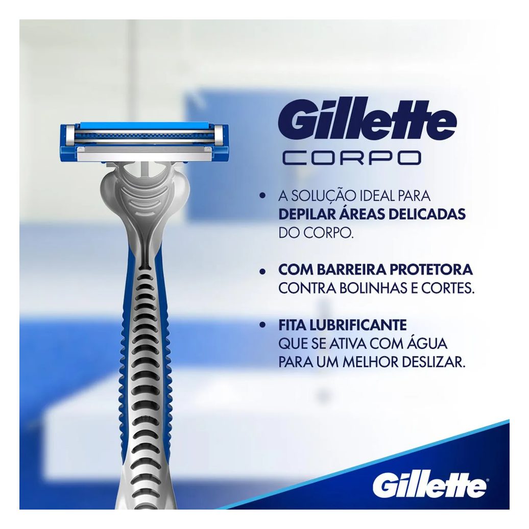 Aparelho para Depilação Gillette Corpo Descartável Leve 4 Pague 3