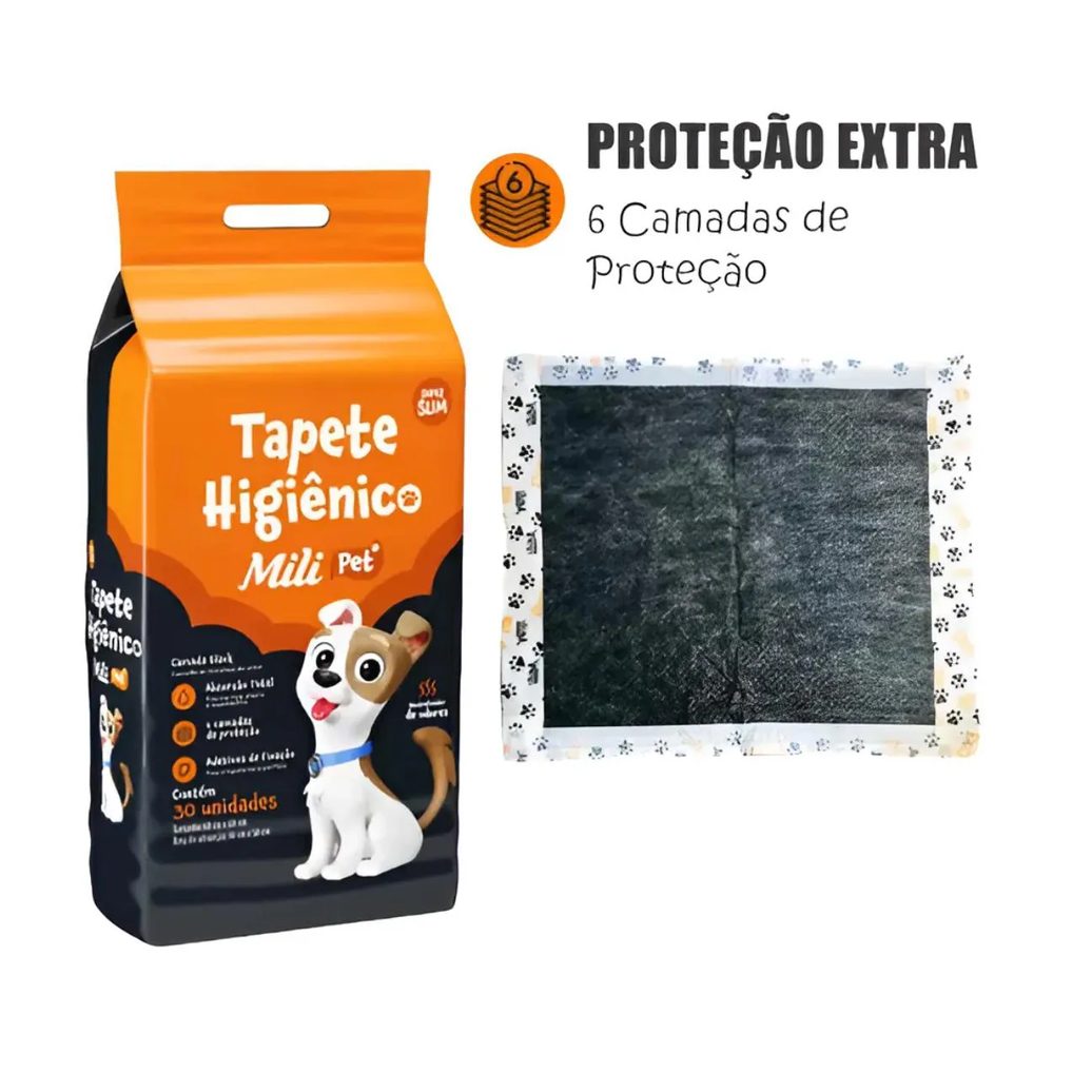 2 Un Tapete Higienico Pet Mili Neutralizador de Odores 30 Un