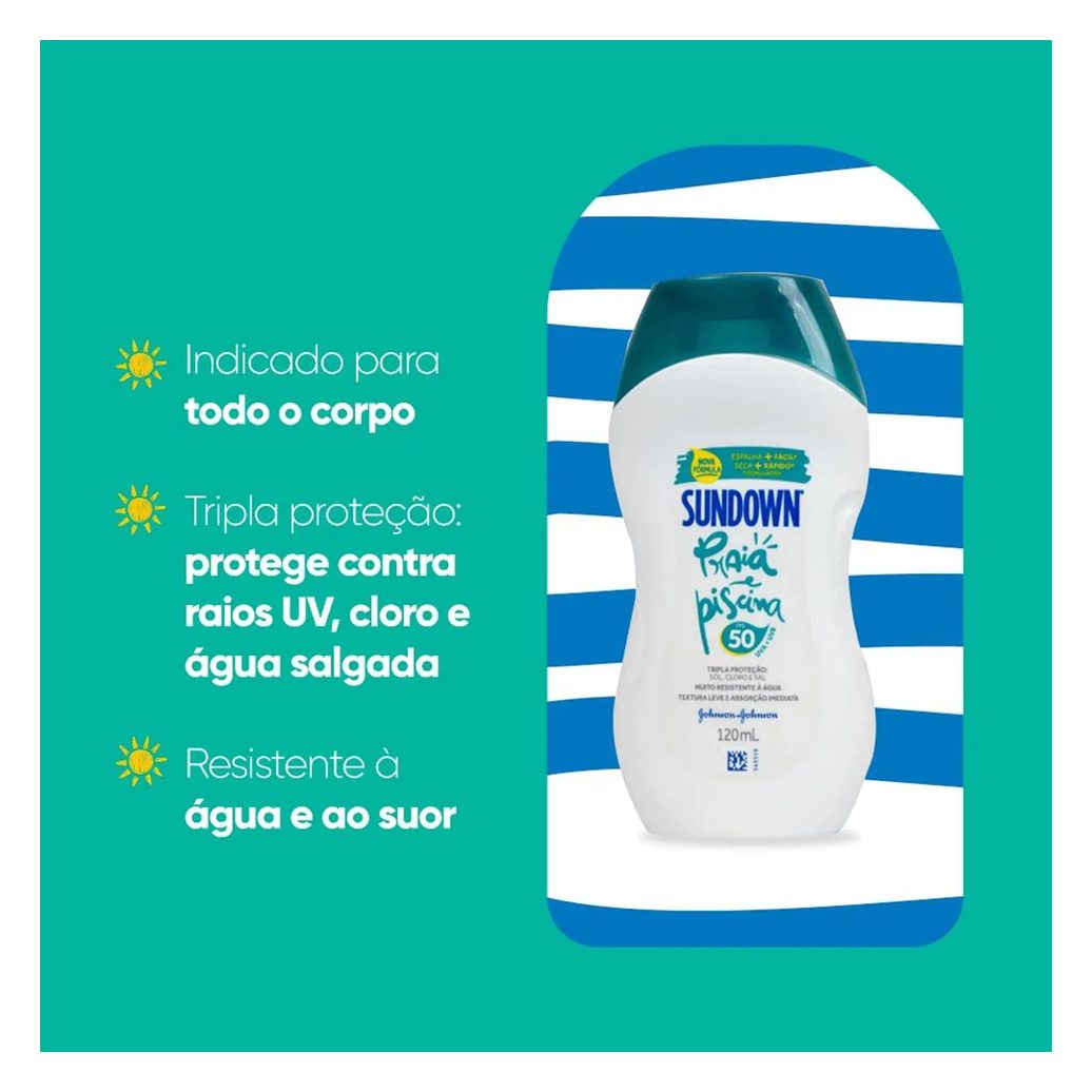 Protetor Solar Corporal Loção FPS 50 Sundown 120ml