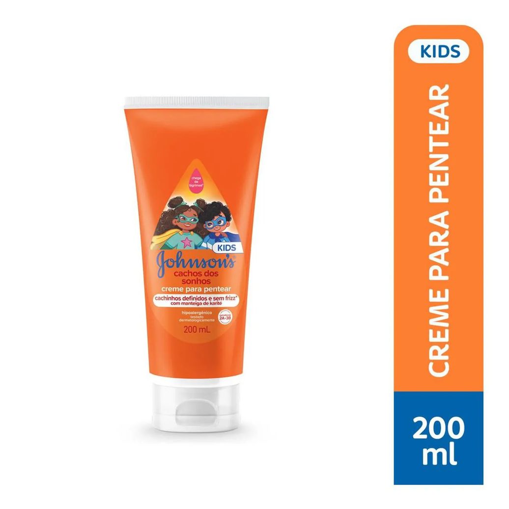 Creme para Pentear Johnson's Cachos dos Sonhos com 200ml