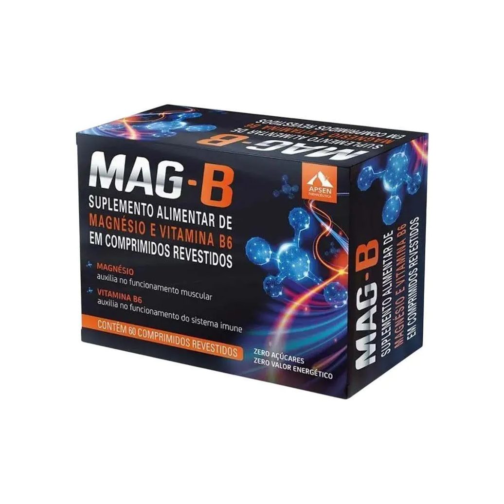 Mag B Magnésio + Vitamina B6 60 Comprimidos
