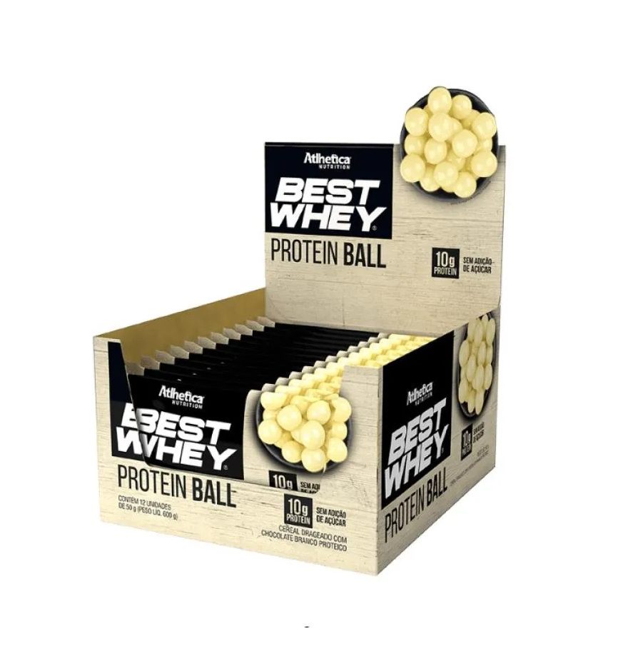 Best Whey Protein Ball (Display 12 Unid De 50G) -Chocolate Branco
