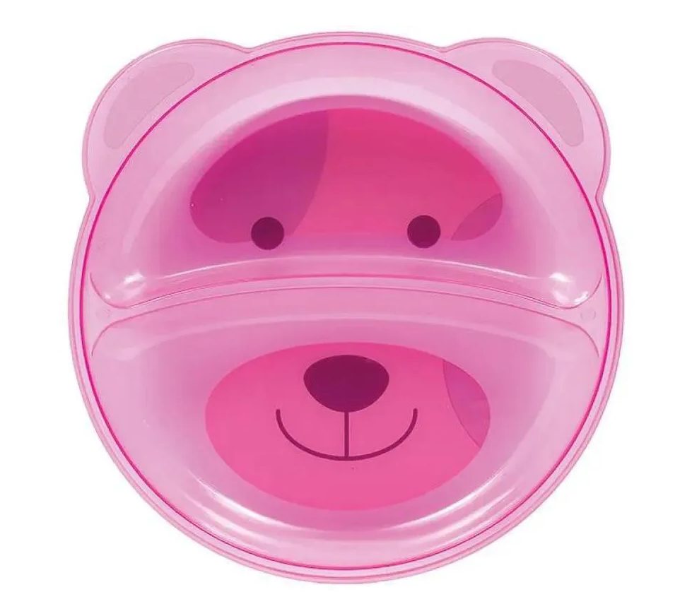 Prato Ursinho Rosa Buba