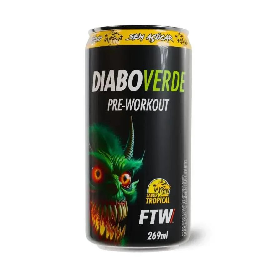 Diabo Verde Pré-workout (269ml) - Sabor: Tropical