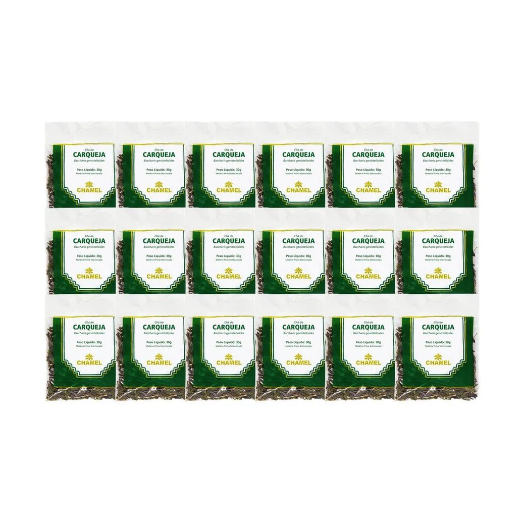 Kit 18X Chá Pacote Carqueja Folhas 30G - Chamel