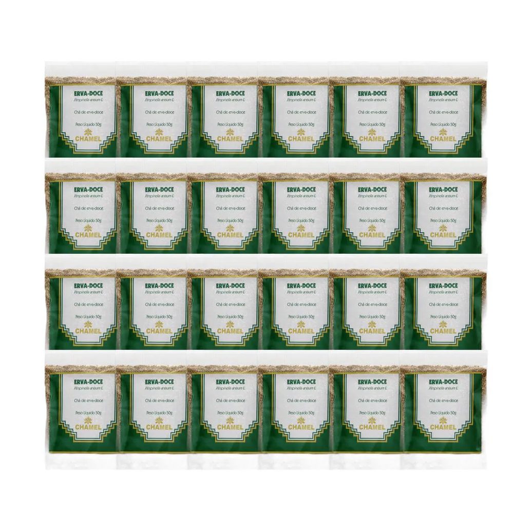 Kit 24X Chá Pacote Erva Doce 50G - Chamel