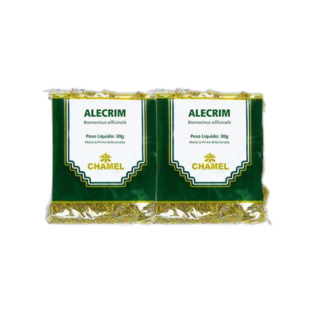 Kit 2X Chá Pacote Alecrim Folhas 30G - Chamel