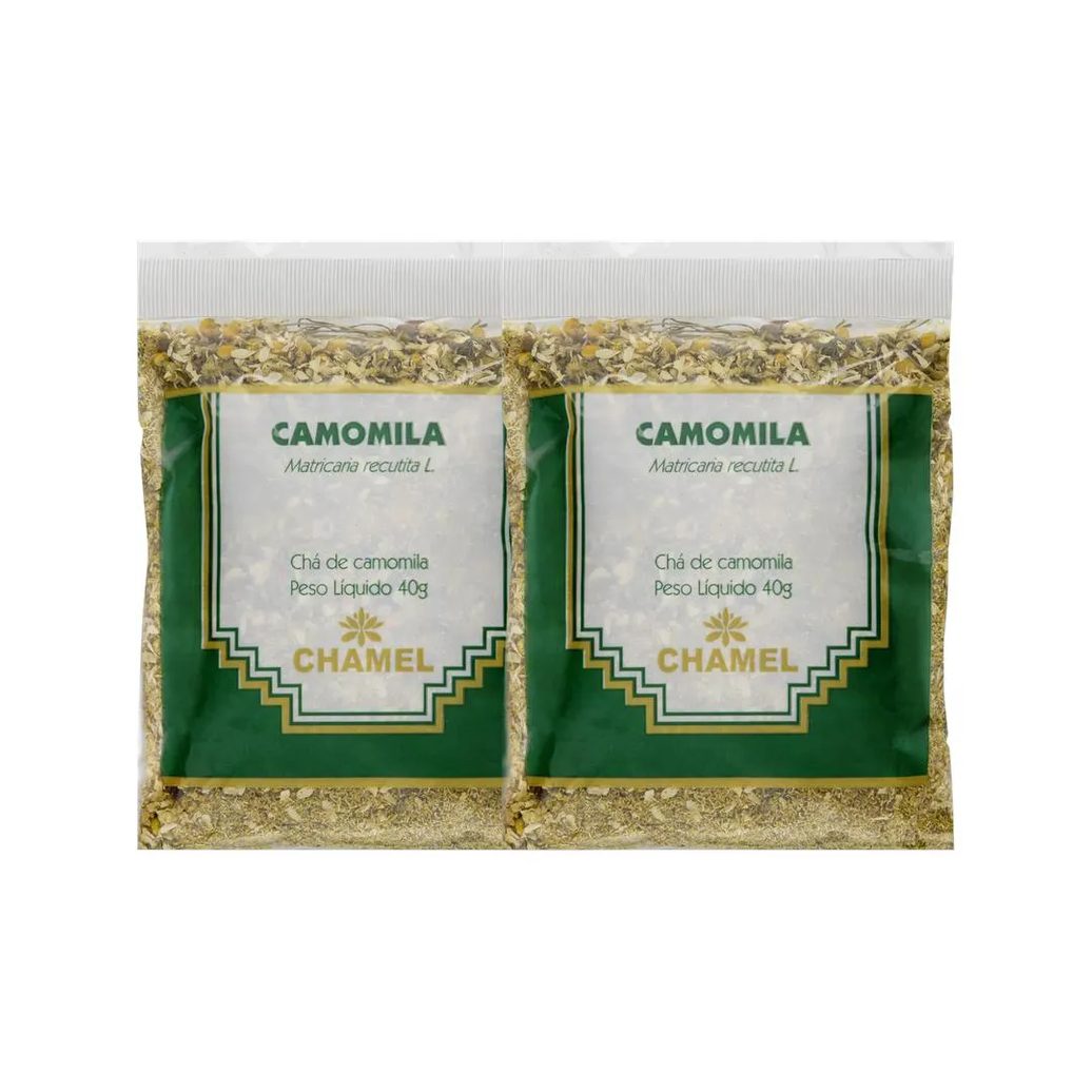 Kit 2X Chá Pacote Camomila Flores 40G - Chamel