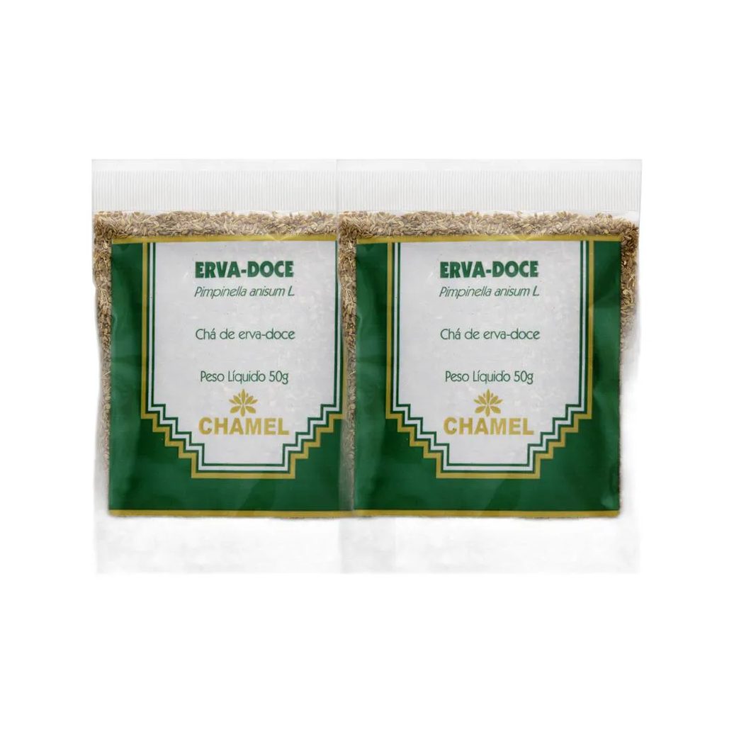 Kit 2X Chá Pacote Erva Doce 50G - Chamel
