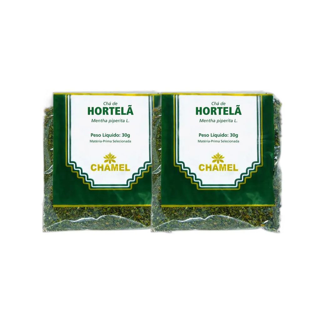 Kit 2X Chá Pacote Hortela 30G - Chamel