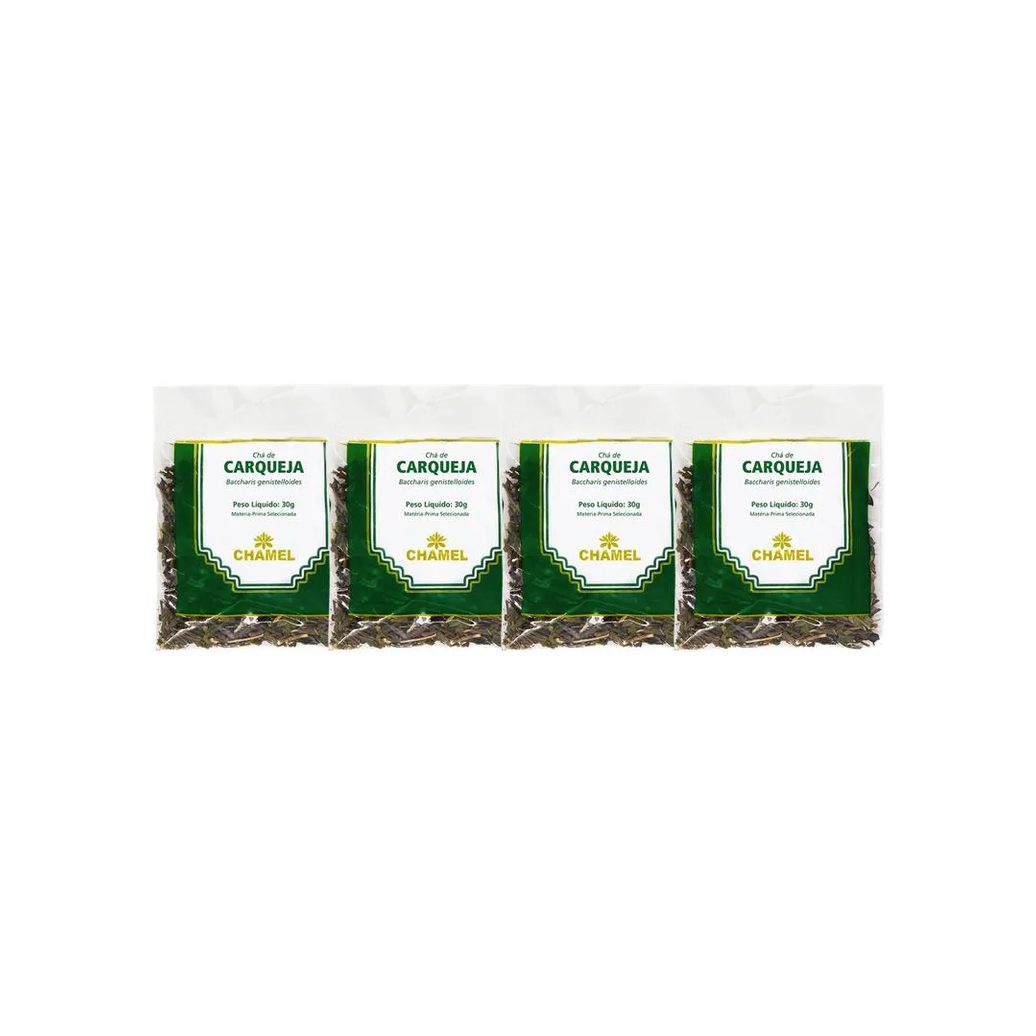 Kit 4X Chá Pacote Carqueja Folhas 30G - Chamel