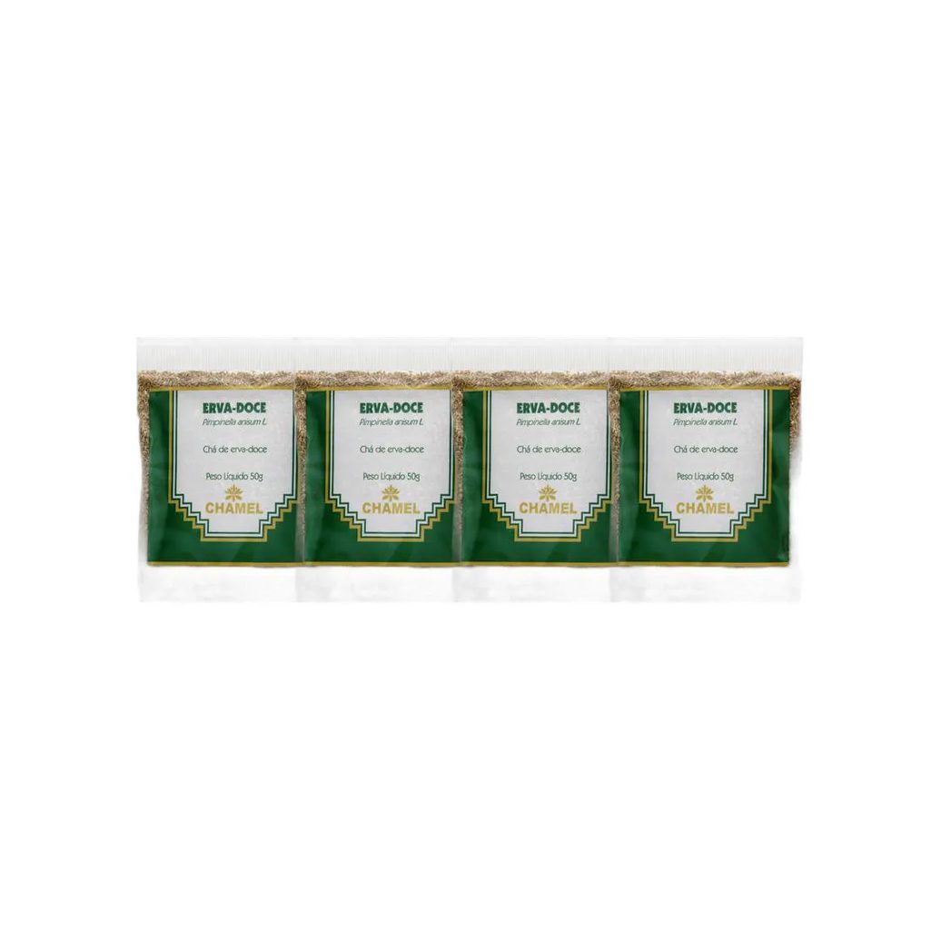 Kit 4X Chá Pacote Erva Doce 50G - Chamel