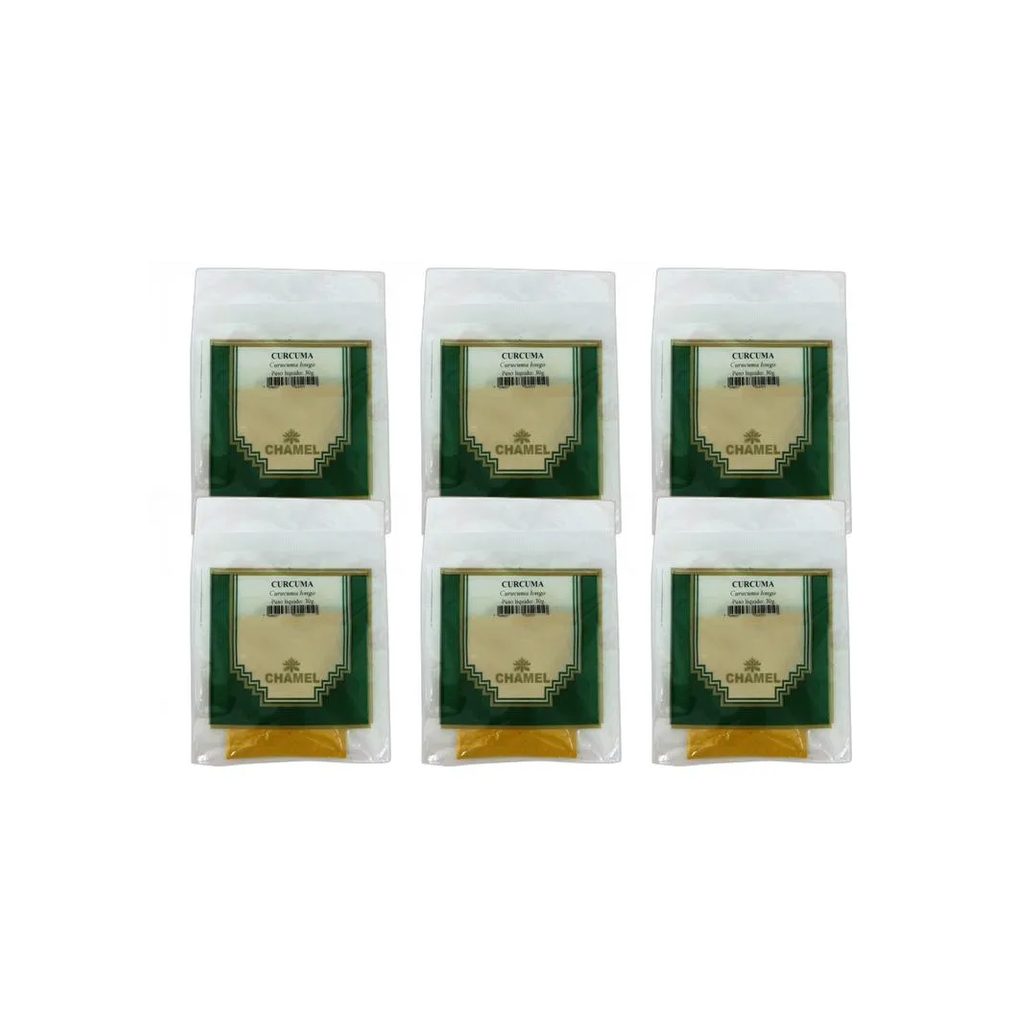 Kit 6X Pacote De Curcuma 30G - Chamel