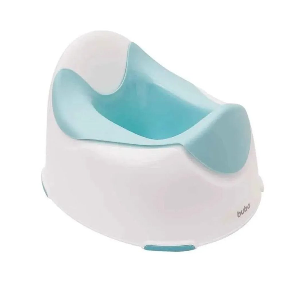 Troninho Penico Infantil Branco Azul Buba