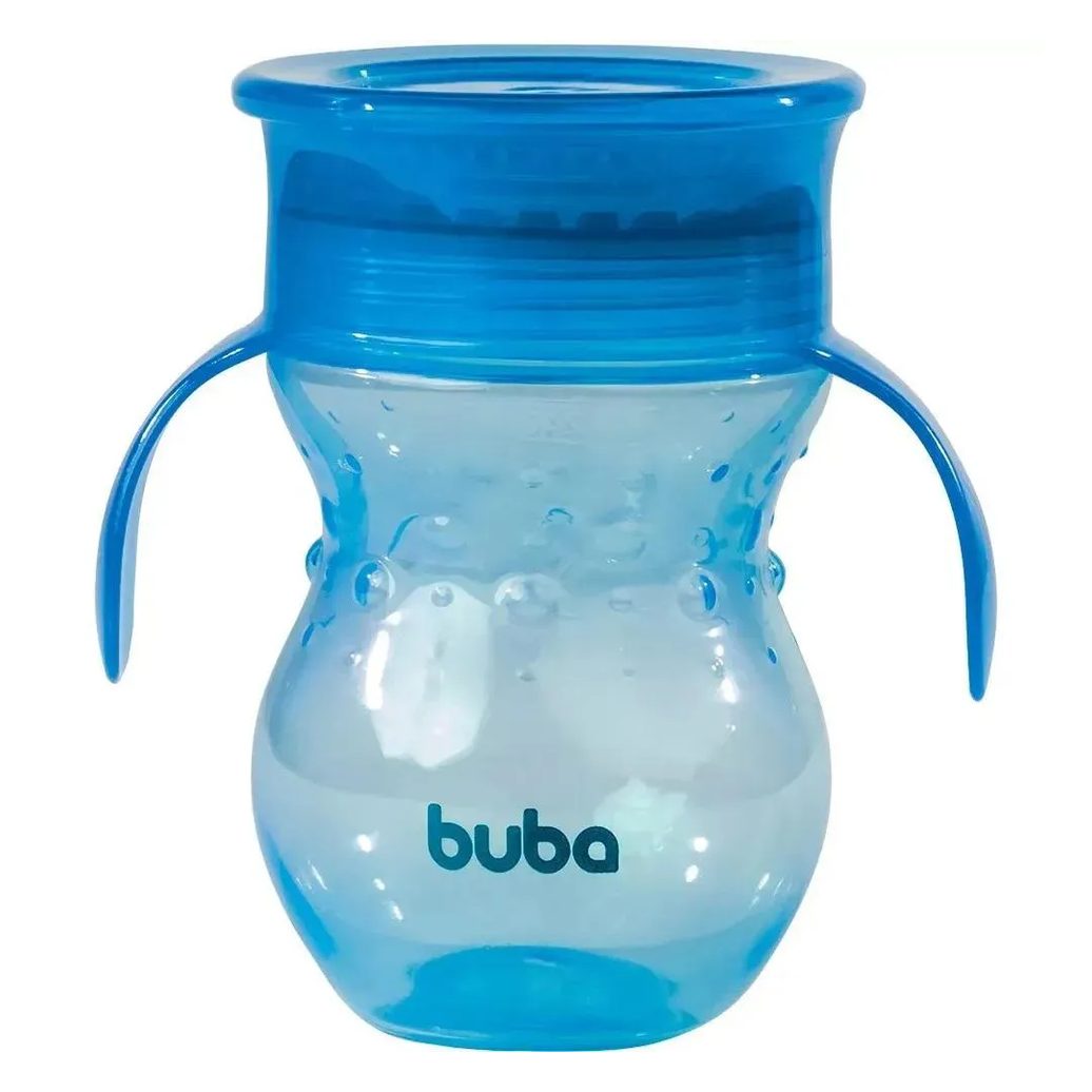 Copo Com Alça 360º 250Ml +12M Azul Buba