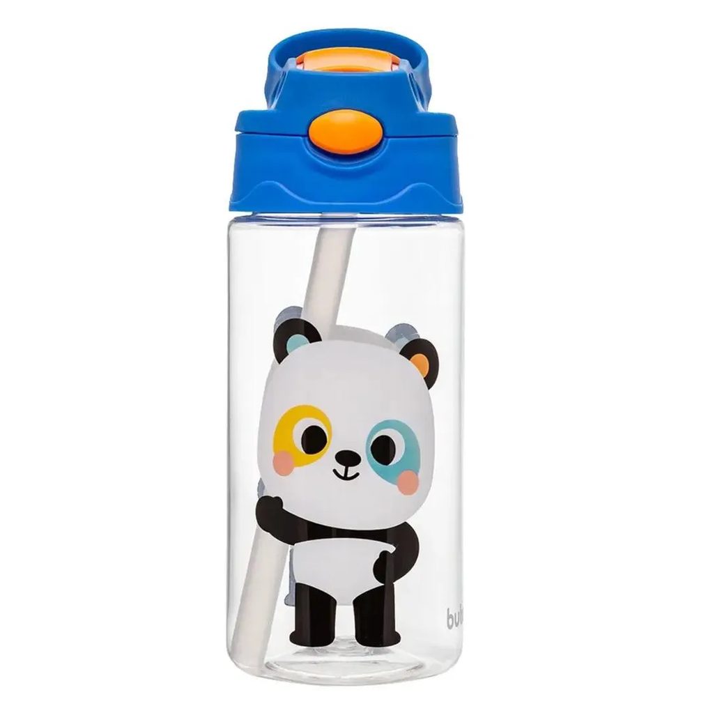 Garrafinha Tritan Canudo Zoo Panda 450Ml Buba