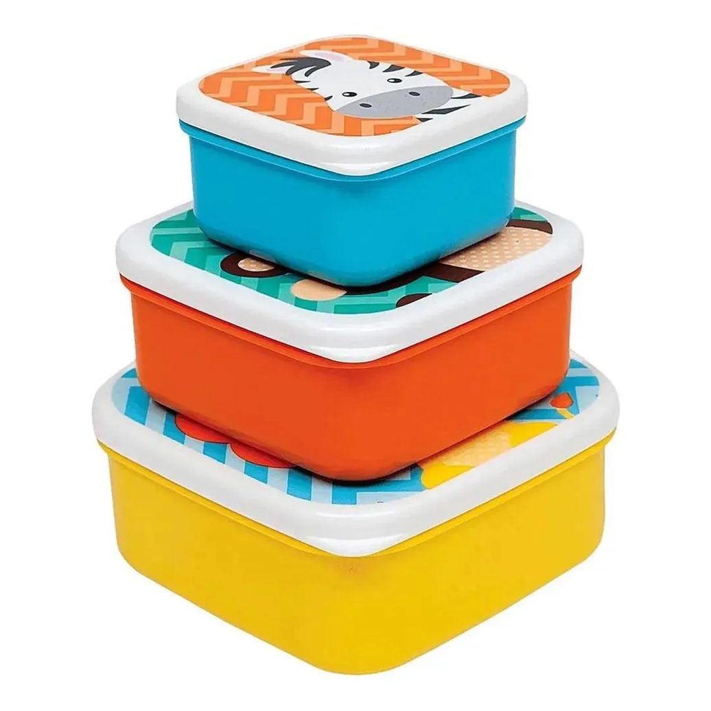 Kit 3 Potinhos Animal Fun Buba