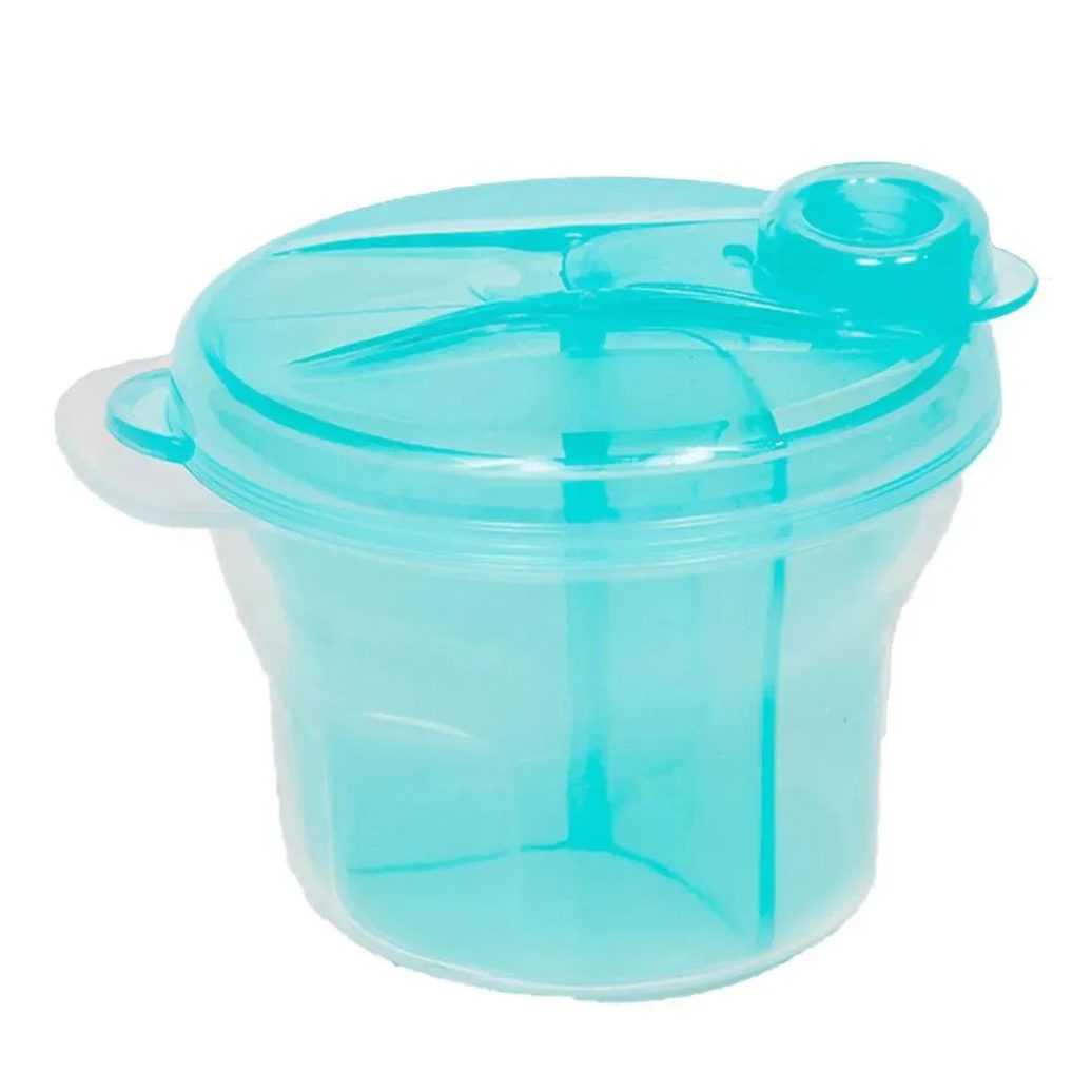 Porta Leite Em Pó / Dosador Azul Buba