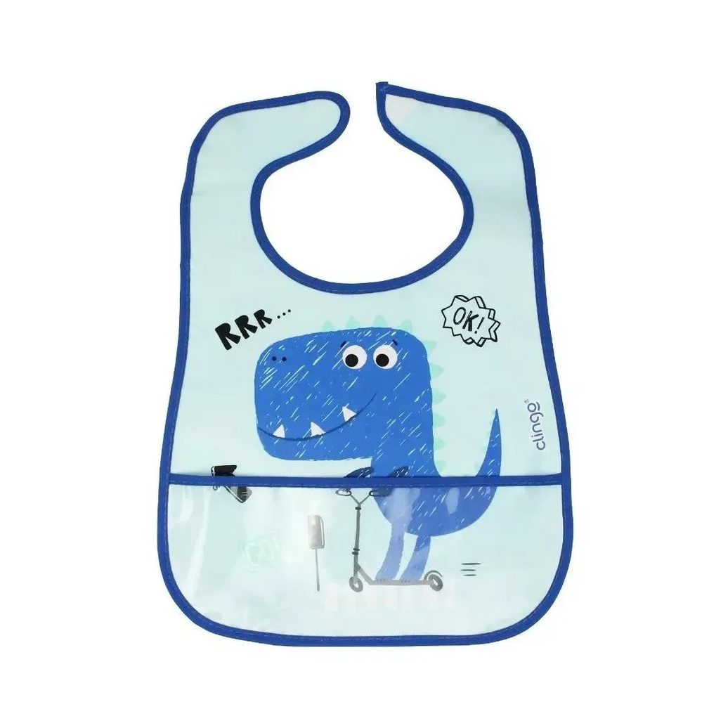 Babador Impermeável Dinossauro Clingo