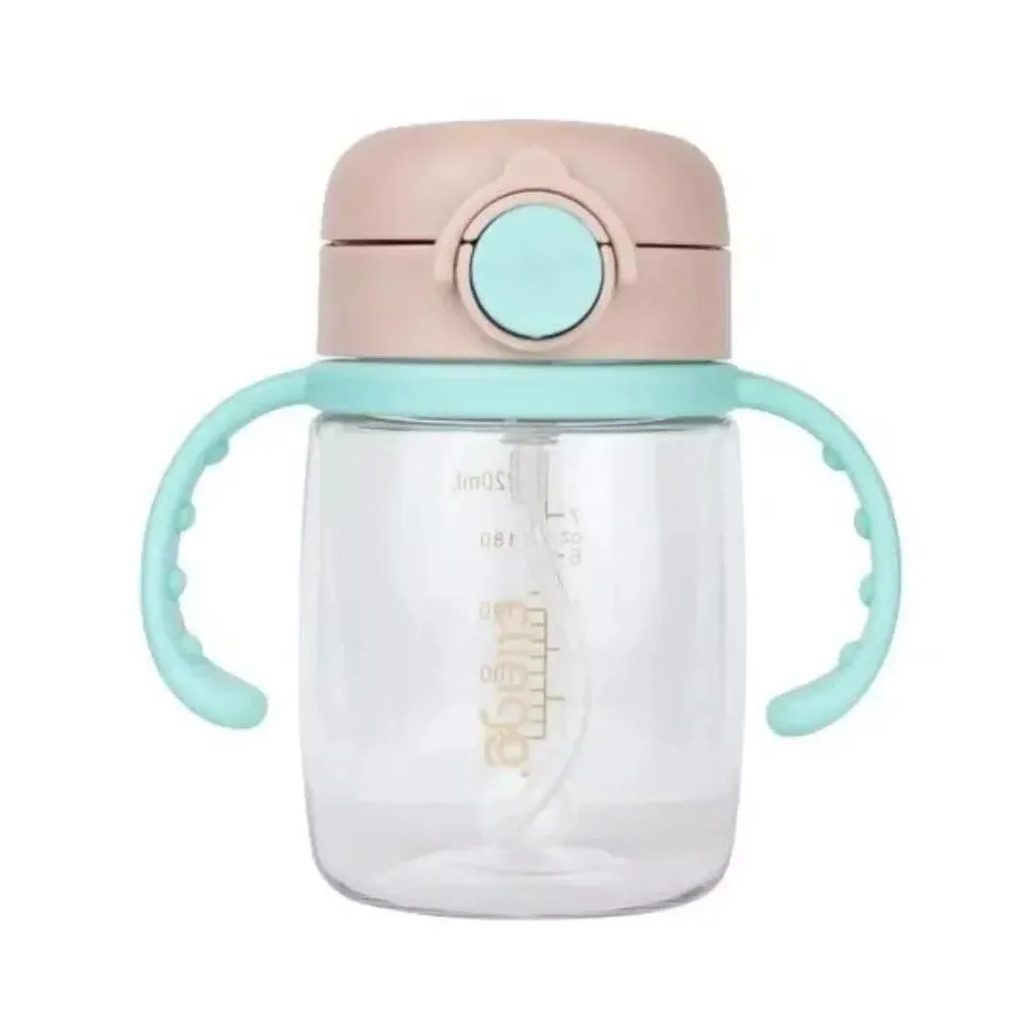 Copo Tritan Bits Canudo 220Ml +6M Neutro Clingo