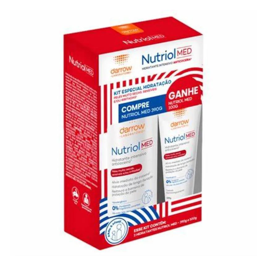 Kit Darrow Nutriol Med Hidratante Intensivo Anticoceira 390 G + 100 G