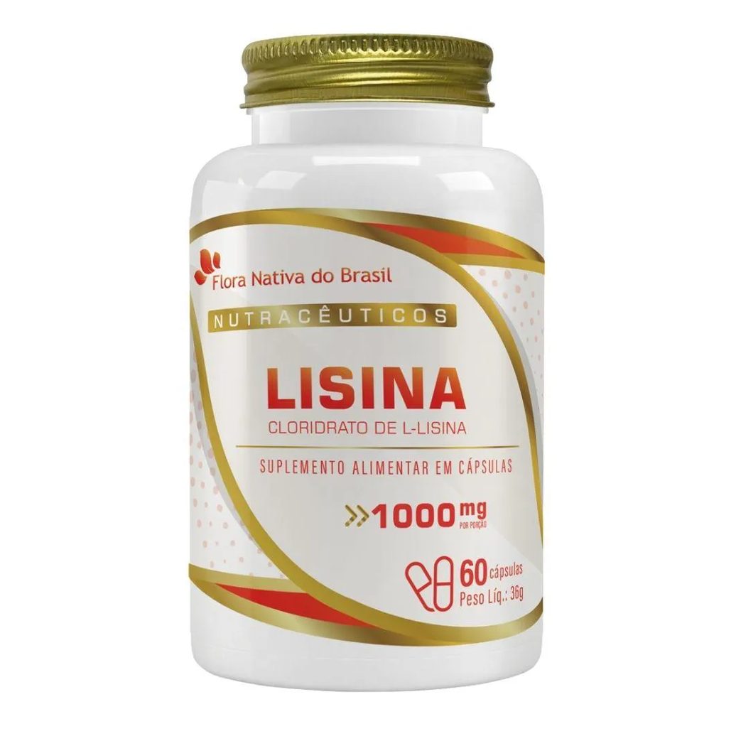 Lisina 1000Mg 60 Cápsulas - Flora Nativa