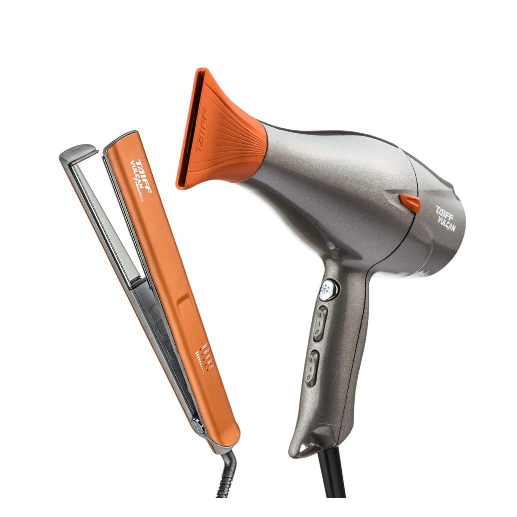Kit Secador + Chapa Ultra Vulcan Salon - Taiff Profissional