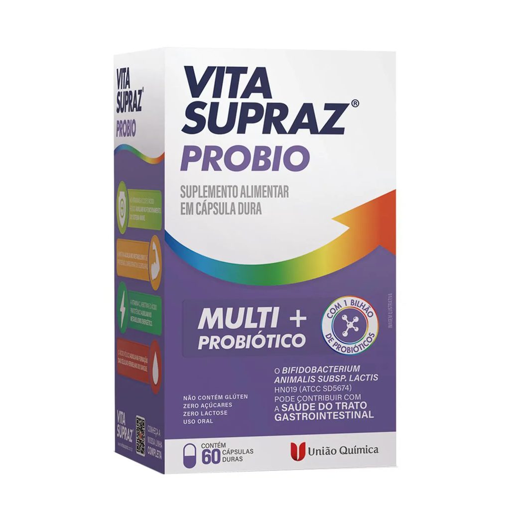 Probiótico Vita Supraz Probio Multi + Probiótico 60 cápsulas