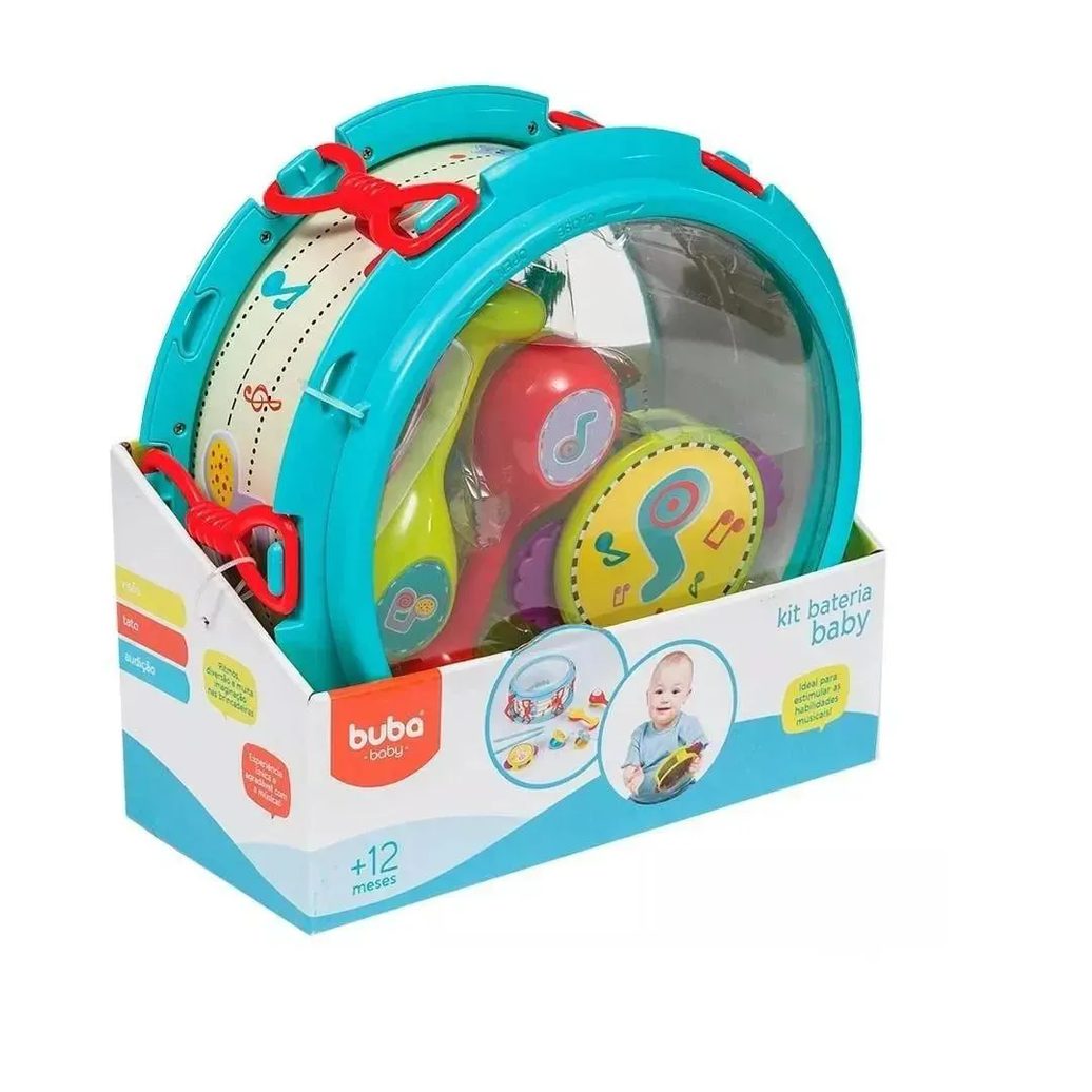 Brinquedo Bateria Baby +12Meses Buba