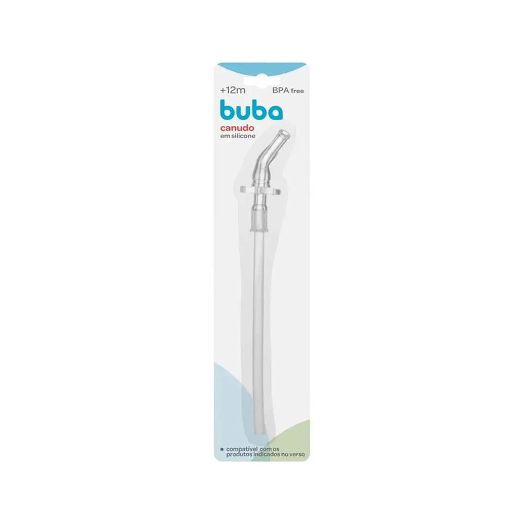Canudo de Silicone Reposição para Copo Buba