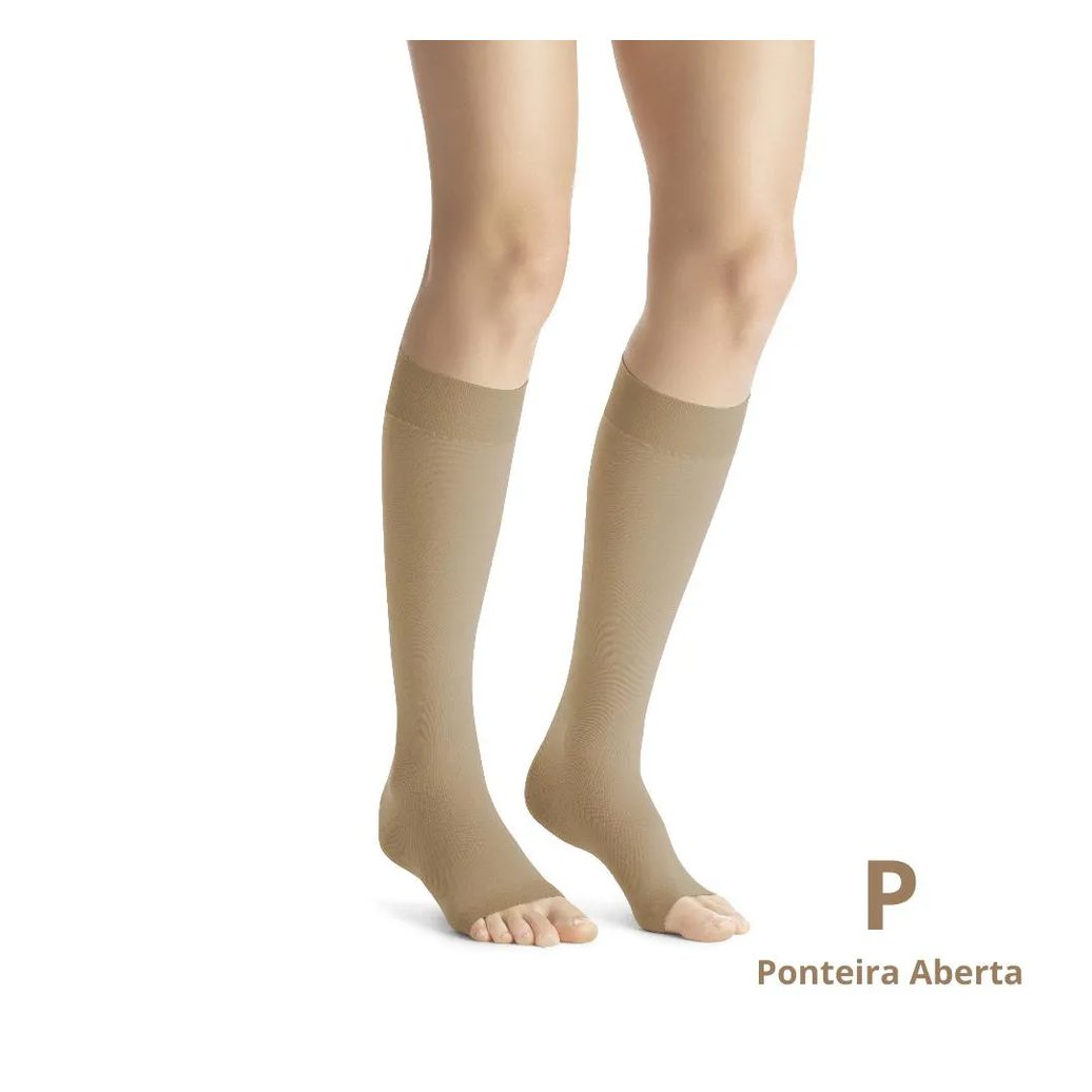 Meia de Compressão 3/4 Jobst Opaque 20-30Mmhg - Natural P Ponteira Aberta