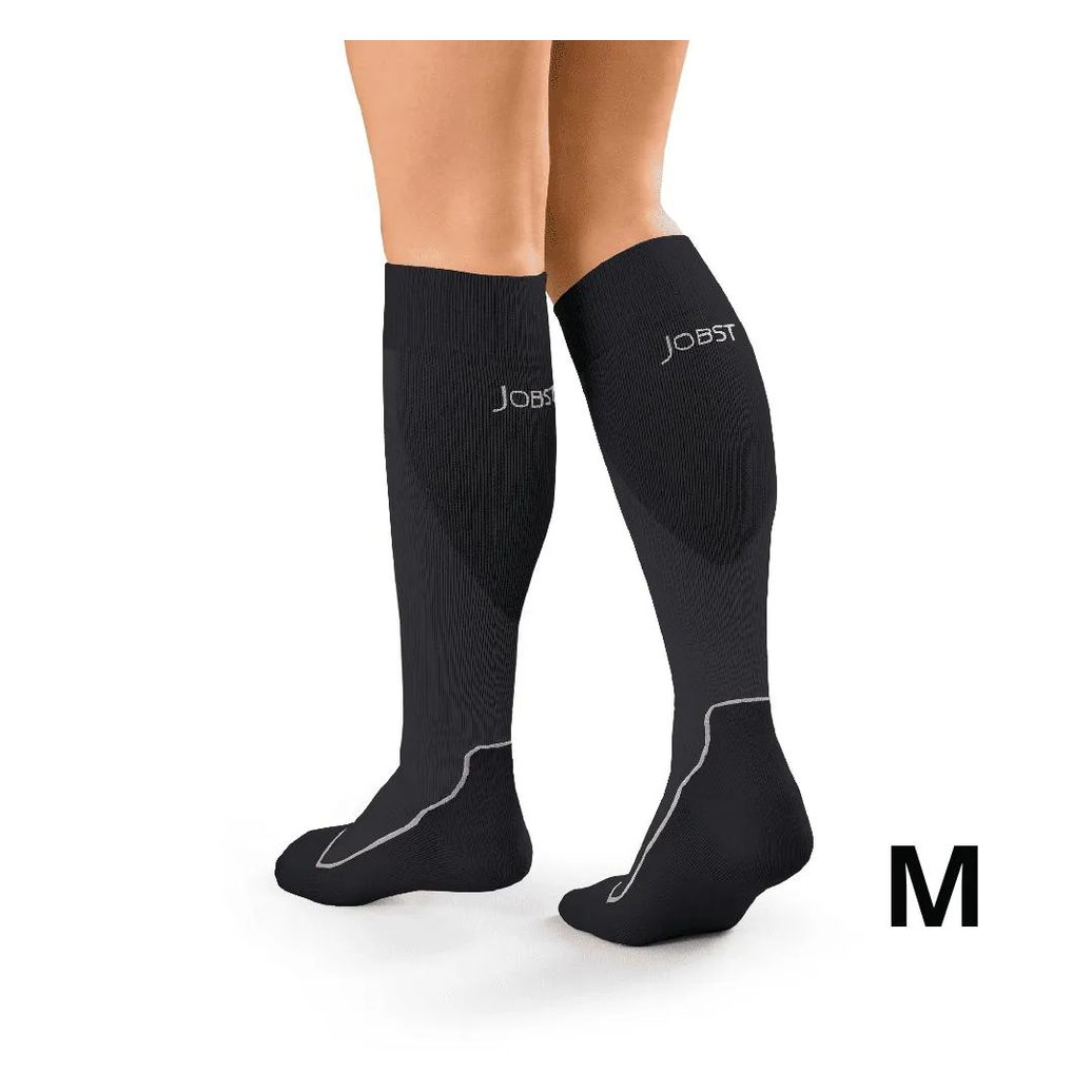 Meia de Compressão 3/4 Jobst Sport 20-30Mmhg - Preta M