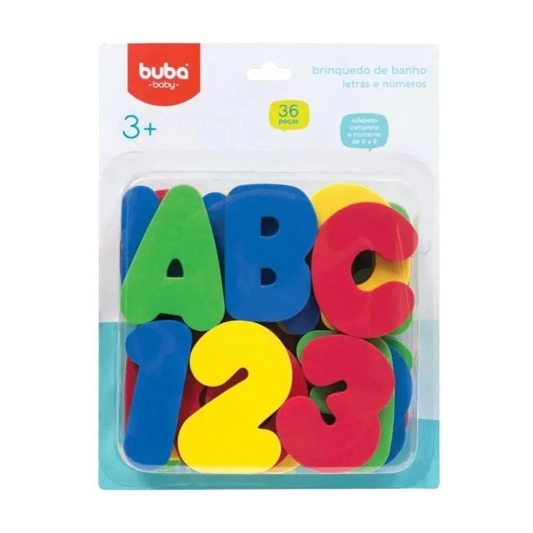 Letras e Números 36Peças Buba