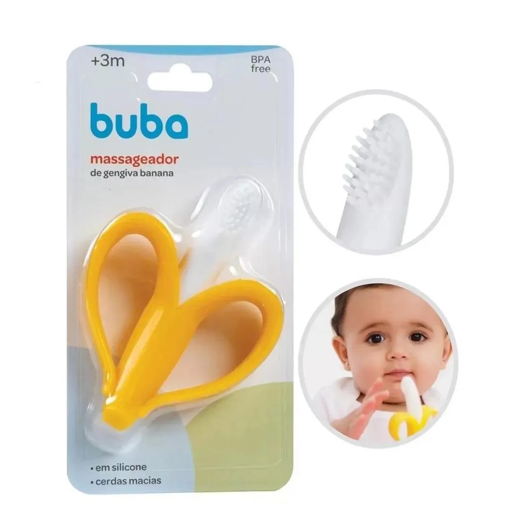 Massageador de Gengivas Bananinha +3M Buba