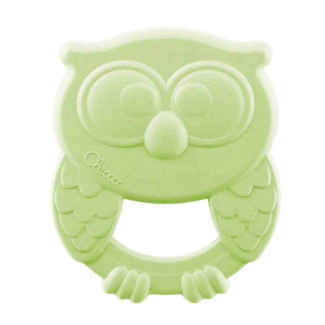 Mordedor Eco Burt Coruja Verde +3M Chicco
