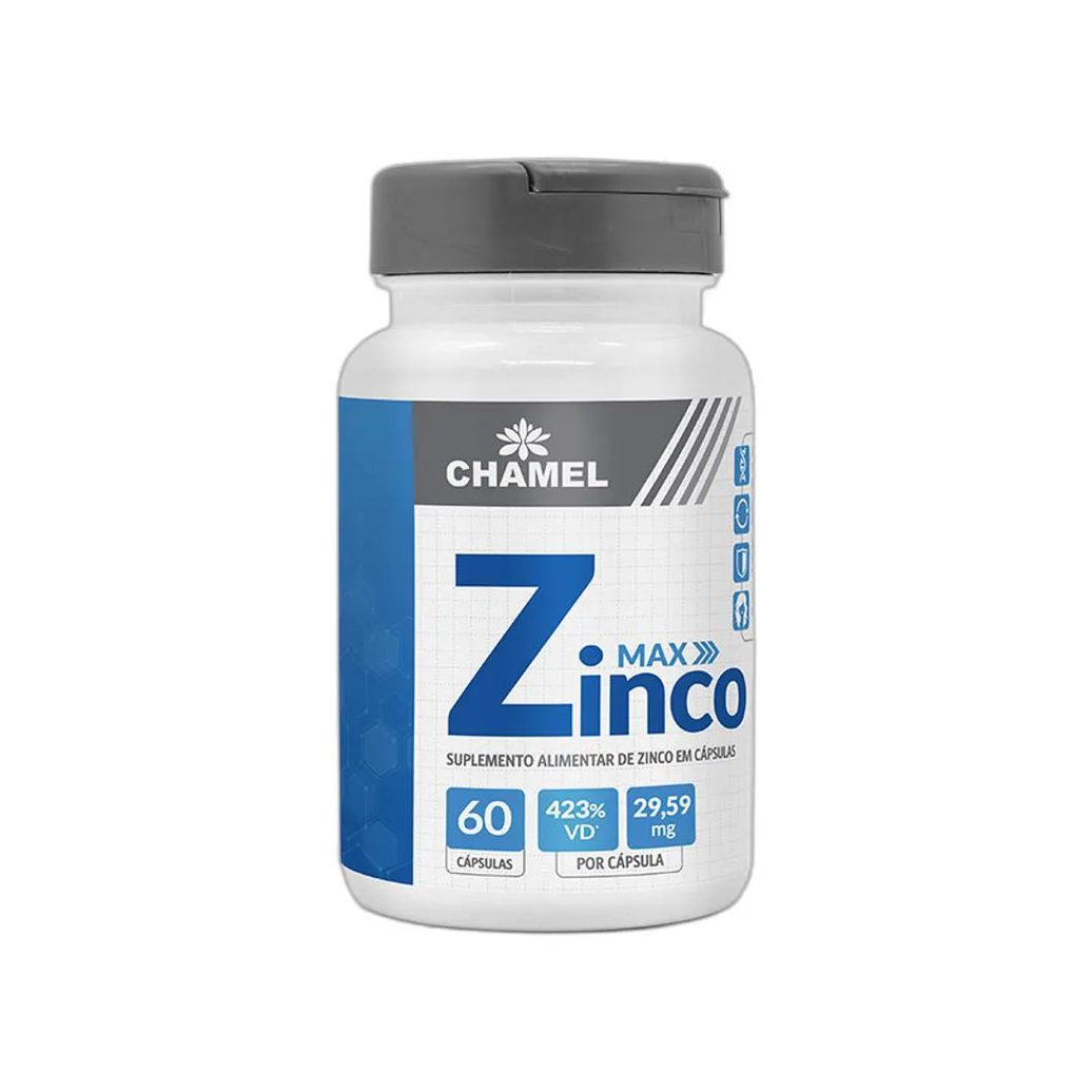 Vitamina Max Zinco 29,59Mg 60 Cps - Chamel