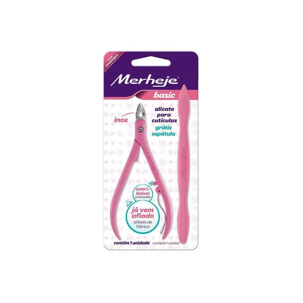 Merheje Alicate+ Espátula para Cutículas