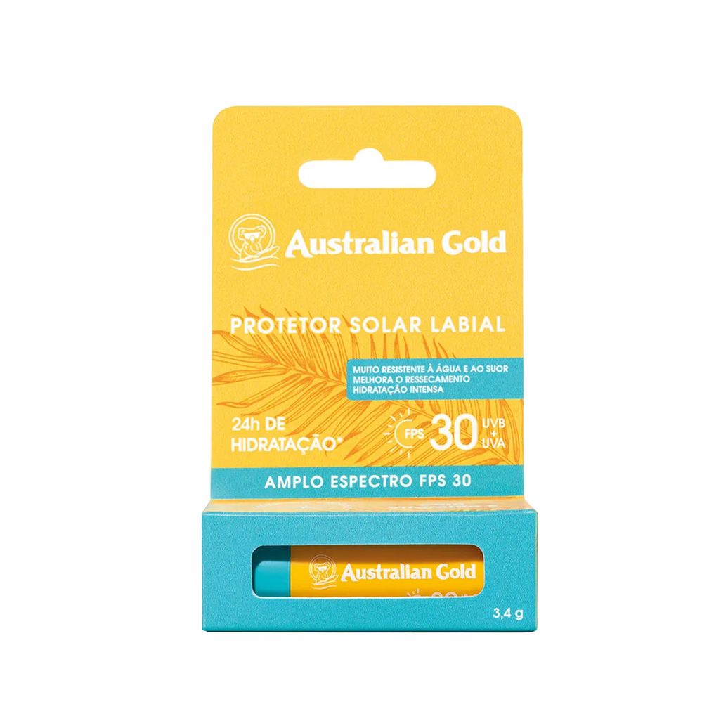 Protetor Solar Labial Australian Gold FPS 30 3,4g