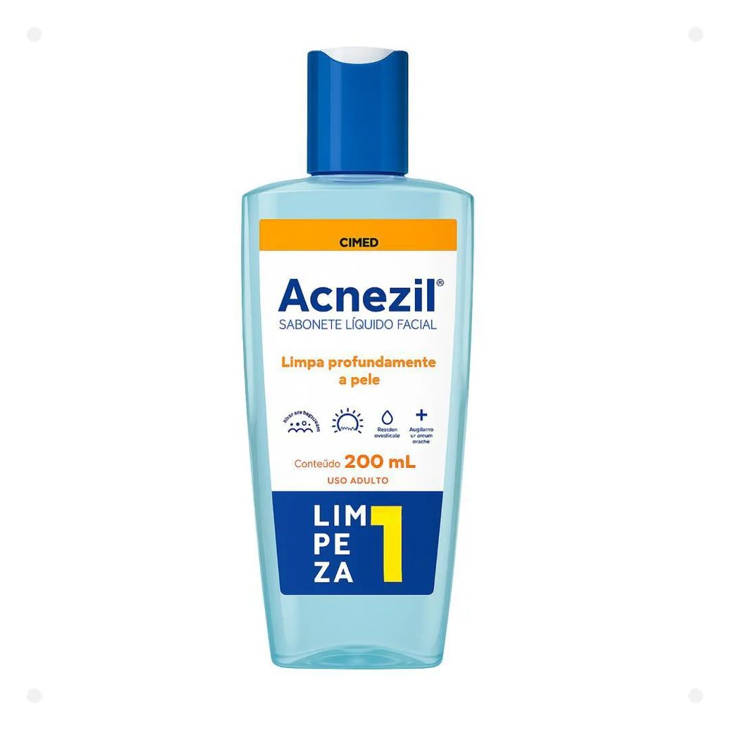 Sabonete Líquido Facial Cimed Acnezil Limpeza Profunda 200Ml