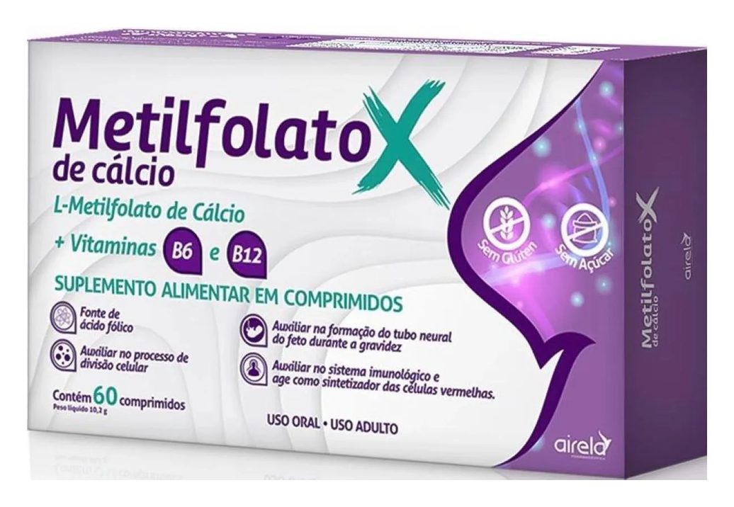 Metilfolato de Calcio 60 Comprimidos - Airela