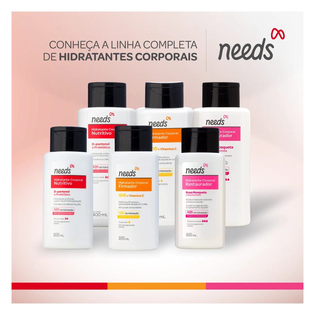 Hidratante Corporal Needs Nutritivo D-Pantenol e Prebiótico 400ml