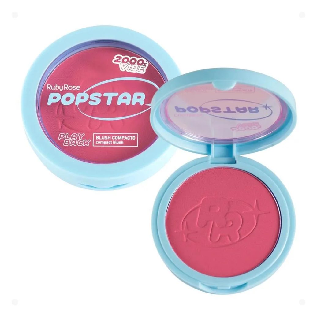 Blush Compacto Ruby Rose Popstar Play Back Girlfriend Hb-m08-4