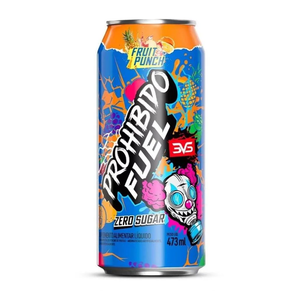 Prohibido Fuel Pré-Treino Drink (473Ml) - Sabor: Fruit Punch