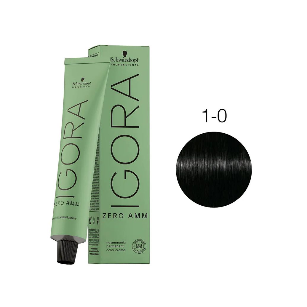 Tinta Igora Zero Amm 1.0 Preto 60ml