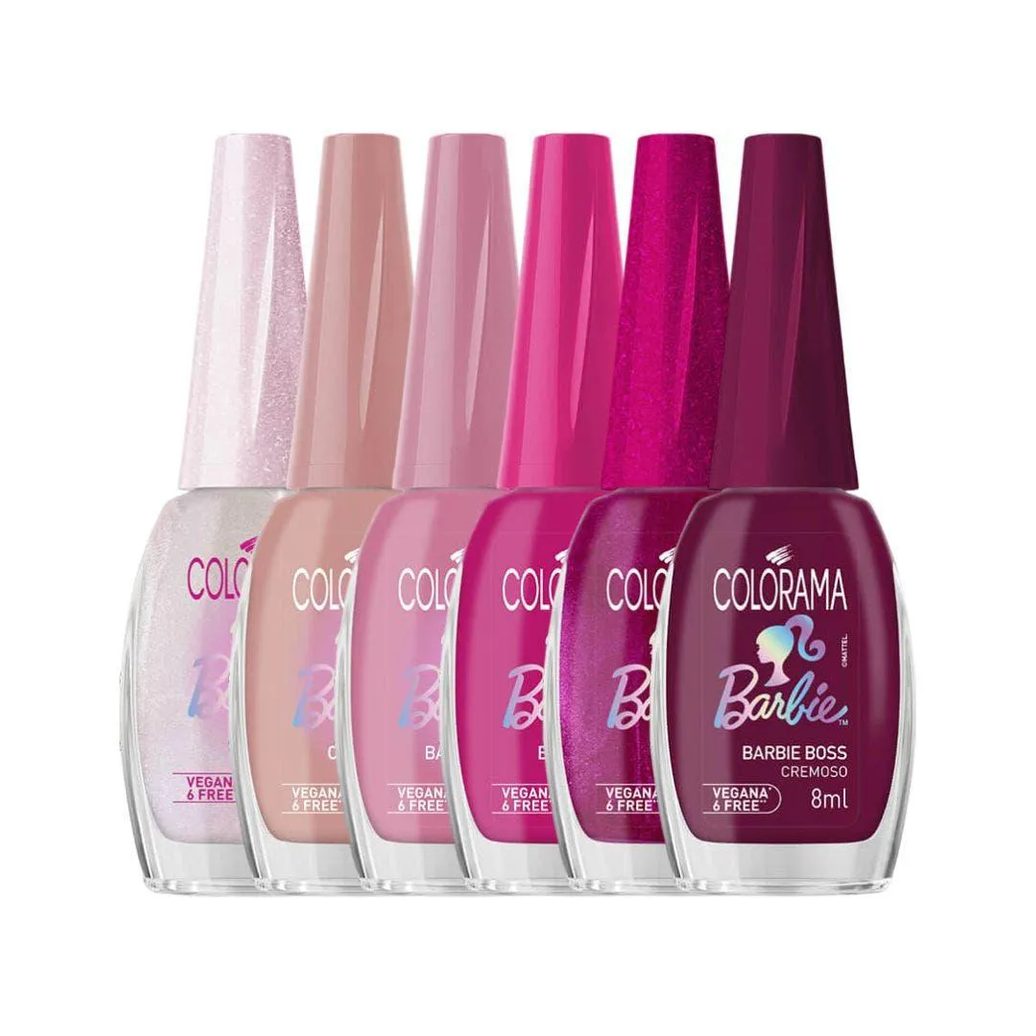 Kit Esmalte Colorama Coleção Barbie
