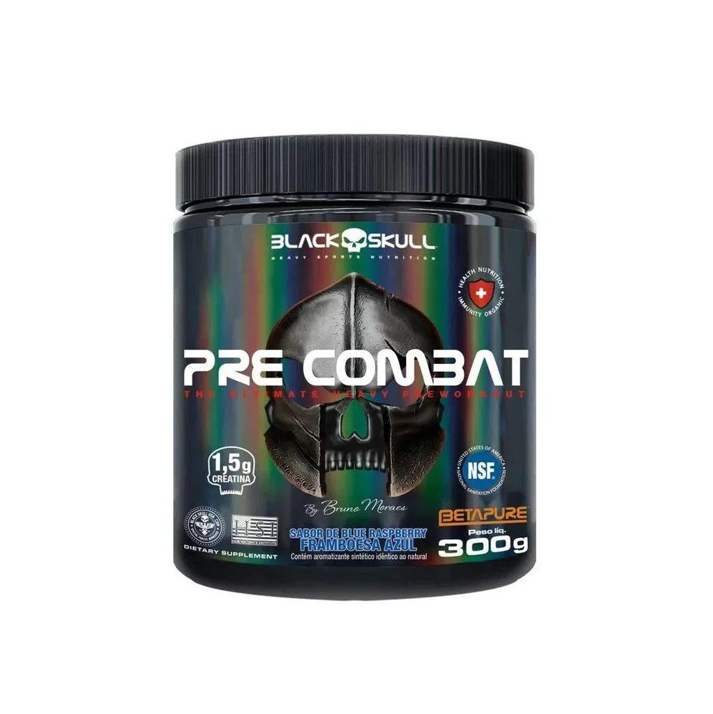 Pré Combat (300G) - Sabor: Framboesa Azul
