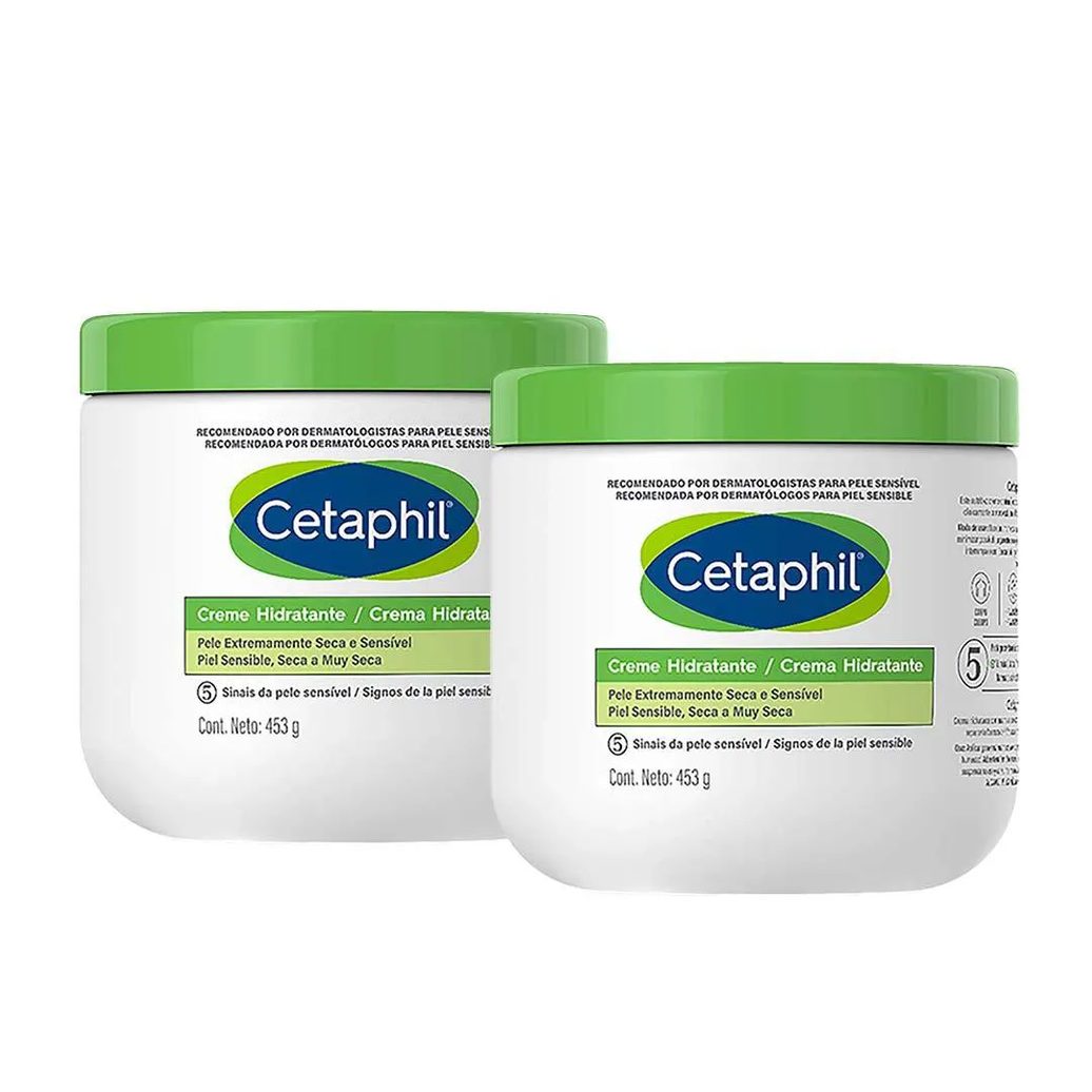 Cetaphil Kit com Dois Cremes Hidratantes Pele Extremamente Seca e Sensível