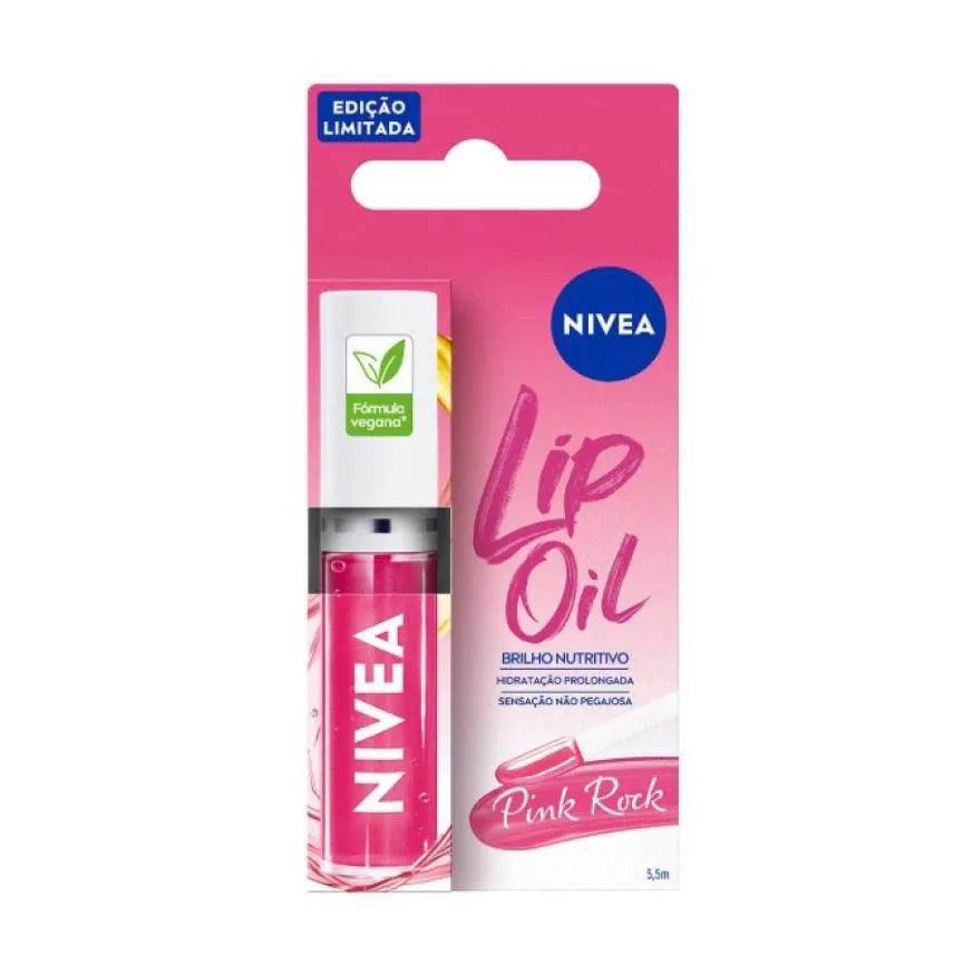 Hidratante Labial Lip Oil Nivea Pink Rock 5,5Ml