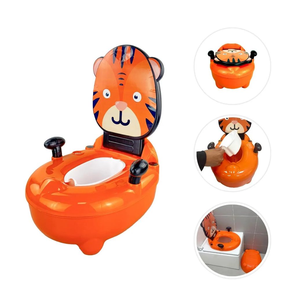 Troninho Penico Infantil Musical Desfralde Tigre Replay Kids