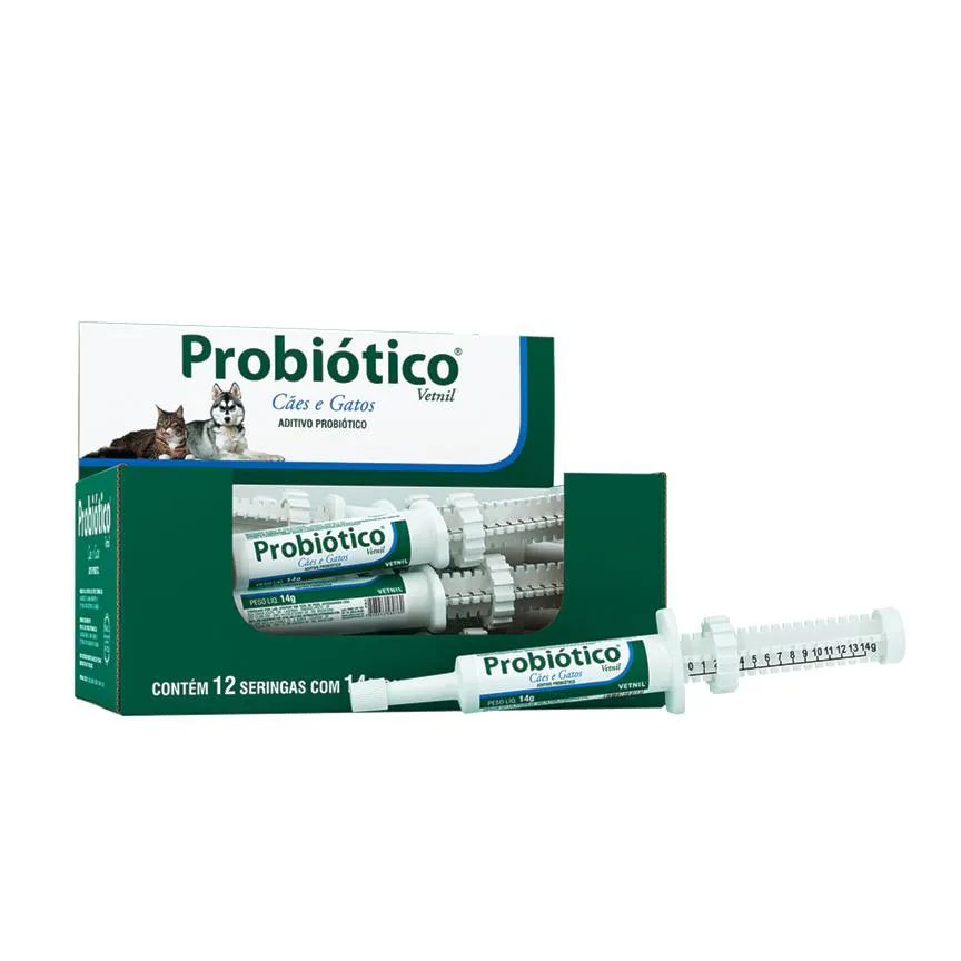 Probiótico Vetnil para Cachorros e Gatos com 14Gr